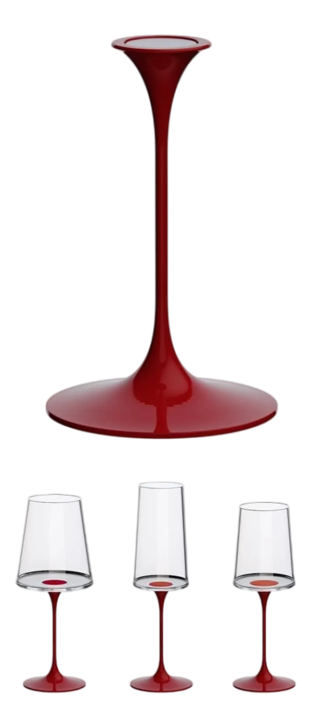Trebonn Wijnglas Steel SplitGlass Rood