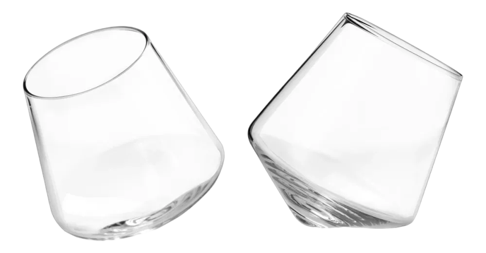 Viski Wijnglas Rolling Crystal 354 ml (Set van 2)