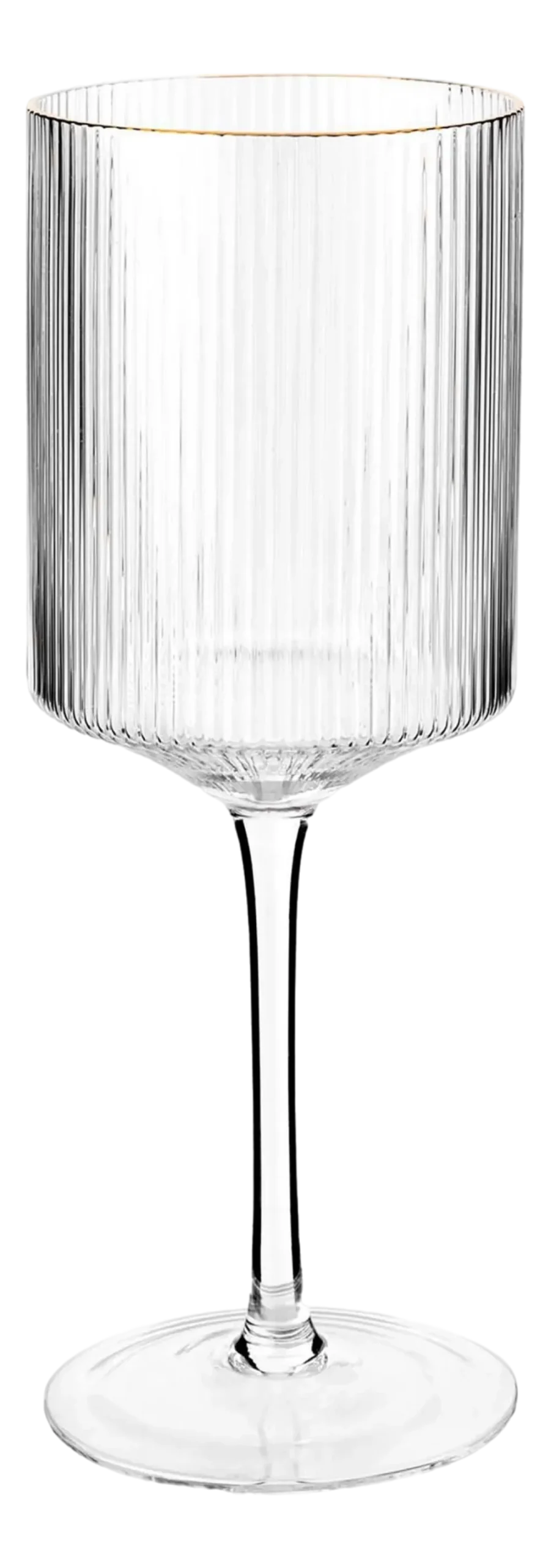 VT Wonen Wijnglas vtwonen with Gold Rim Clear 400 ml (Set van 4) Hot