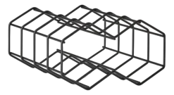 Wijnrek Zone Denmark Rocks Black 19,5 cm