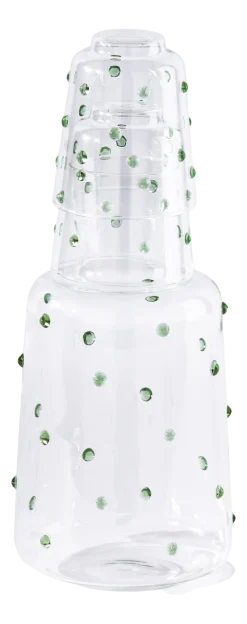 POLSPOTTEN Wine Pitcher Nob Green 2L