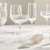 Witte Wijnglas Bolia Rheolog Clear Wavy Crystal Glass (Set van 2)
