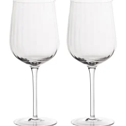 Witte Wijnglas Bolia Rheolog Clear Wavy Crystal Glass (Set van 2)
