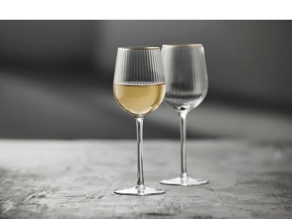 Witte Wijnglas Lyngby Palermo Clear 300 ml (Set van 4)