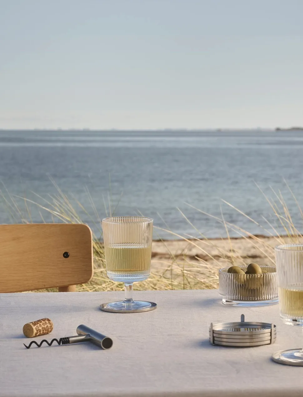 Witte Wijnglas Stelton Pilastro Clear 180 ml (Set van 4)