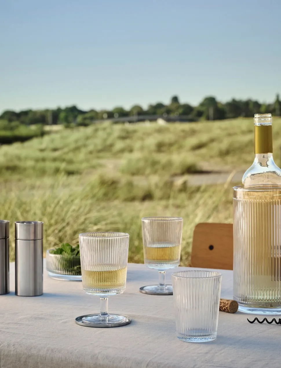 Witte Wijnglas Stelton Pilastro Clear 180 ml (Set van 4)