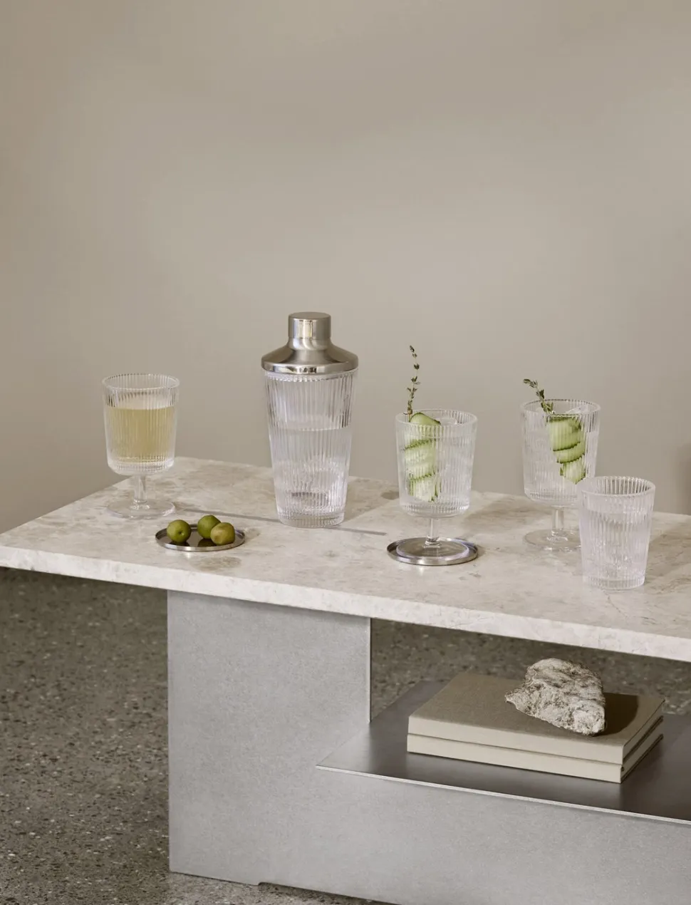 Witte Wijnglas Stelton Pilastro Clear 180 ml (Set van 4)