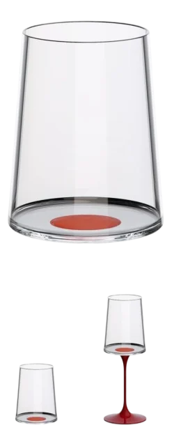 Witte Wijnglas / Tumbler Trebonn SplitGlass Rood 280 ml (Set van 2)