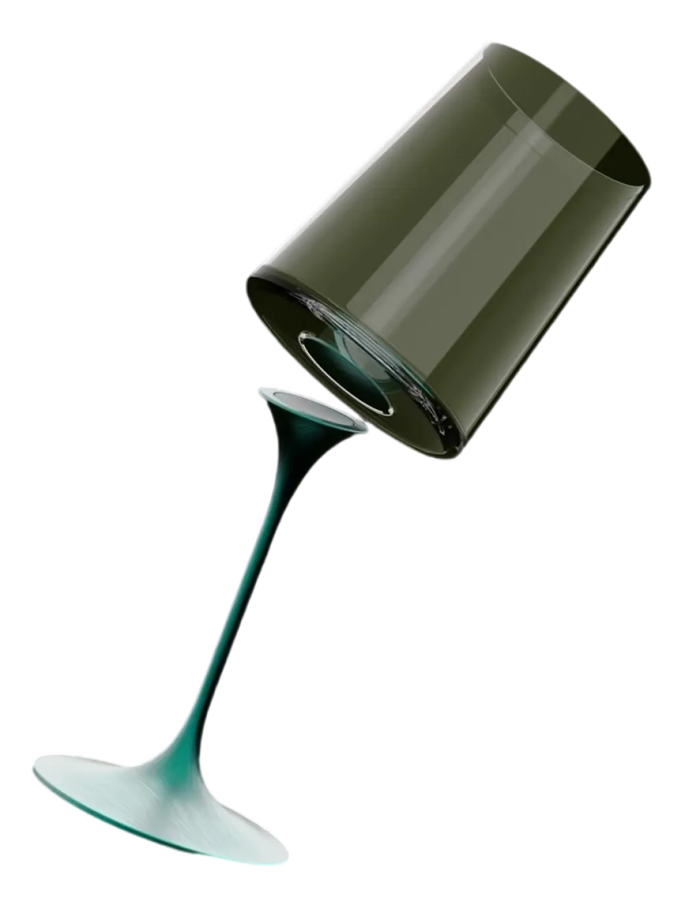 Trebonn SplitGlass Groen (Set van 2) Clearance