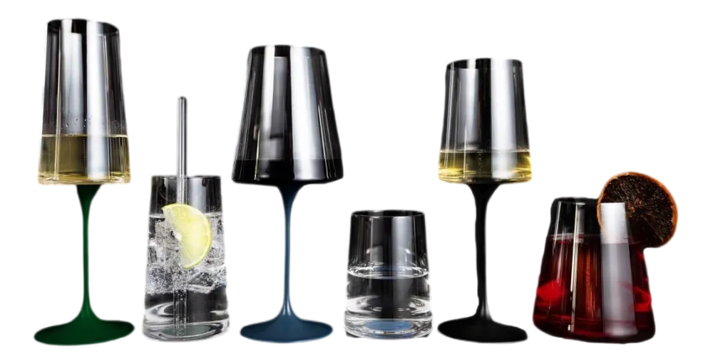 Trebonn SplitGlass Groen (Set van 2) Clearance