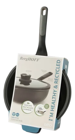BergHOFF Wokpan Antikleef met Deksel Leo Line 28cm Sale