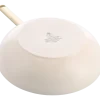 Wokpan BK Sublime Cream White Met Keramische Antikleeflaag 28 cm