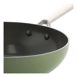 BK Wokpan Sublime Olive Green Met Keramische Antikleeflaag 28 cm Hot