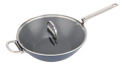 Joseph Joseph Wokpan Space With Lid Midnight Blue 32cm Clearance