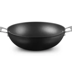 Wokpan Le Creuset Les Forgées Zwart 32 cm