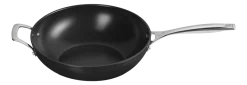 Wokpan Le Creuset Met Extra Handvat Zwart 30 cm
