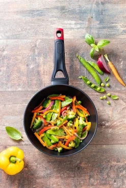 Pyrex Wokpan Optima Zwart 24 cm Hot