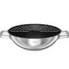 Wokpan Rösle Moments 28 cm Zilver