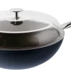 Wokpan Sambonet Midnight Blue Silver 32 cm