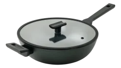 Wokpan Sambonet Titan Pro Green Double Induction1 Handle 30 cm