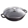 Wokpan Staub Zwart 30 cm