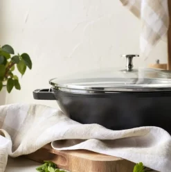 Wokpan Staub Zwart 30 cm