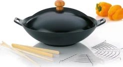 Wok Set Kela Asia Zwart (Set van 5)