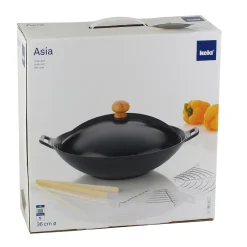 Wok Set Kela Asia Zwart (Set van 5)