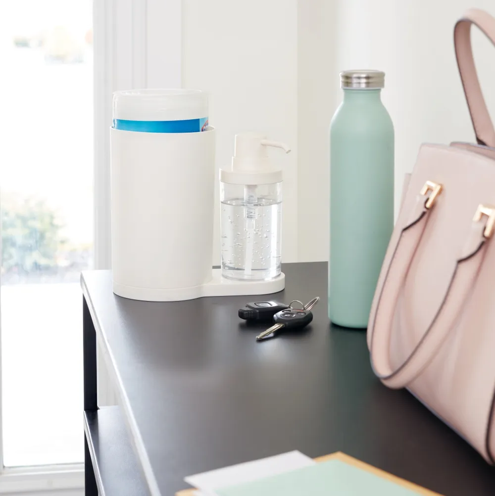 iDesign Zeepdispenser Sanitair Organizer Beige Hot