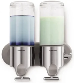 simplehuman Zeepdispenser Twin RVS Transparant Hot
