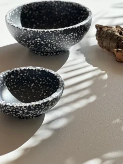 Zeepschaal Humdakin Terrazzo Firenze Black 13 cm