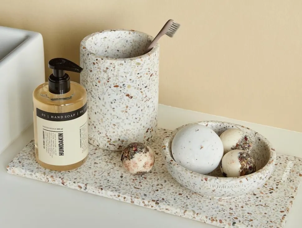 Zeepschaal Humdakin Terrazzo Firenze Red Beige 13 cm