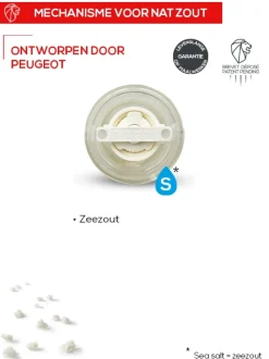 Zoutmolen Peugeot Oleron Voor Vochtig Zout Acryl / Chocolade 14 cm